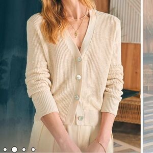 Faherty Miramar Linen Cardigan